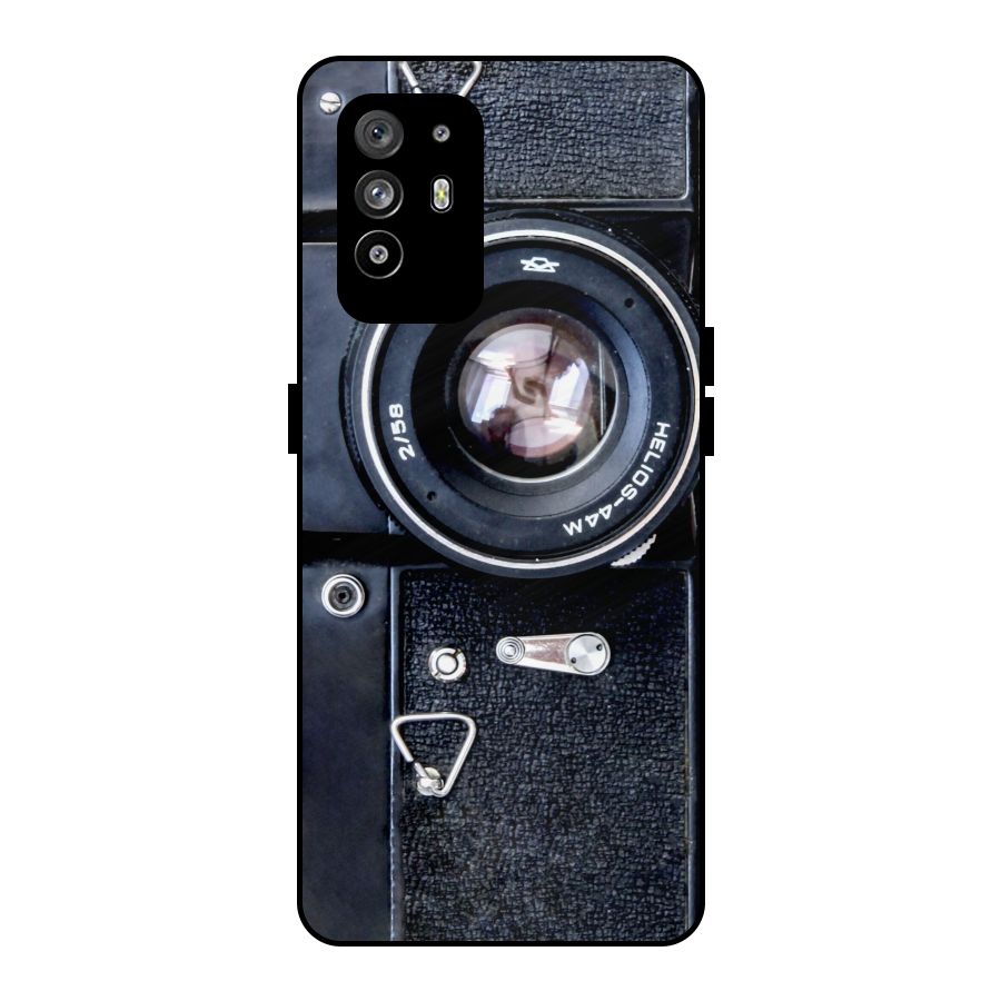 Classic Camera Metal Back Case for Oppo F19 Pro Plus 5G