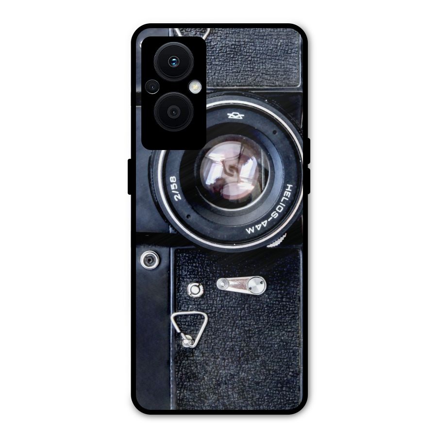 Classic Camera Metal Back Case for Oppo F21 Pro 5G