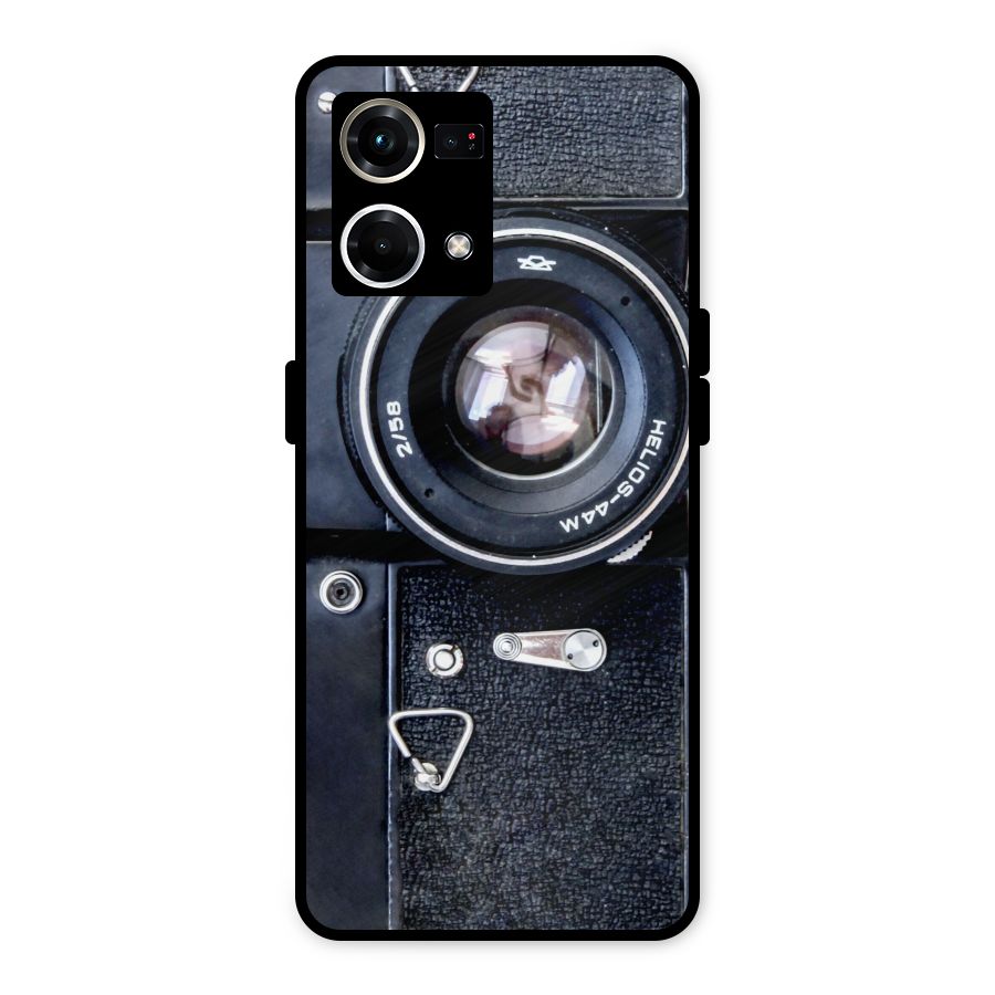 Classic Camera Metal Back Case for Oppo F21s Pro 4G