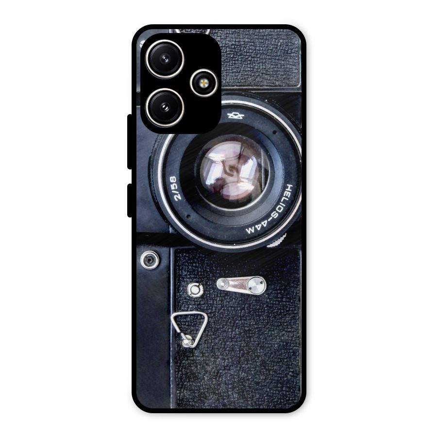 Classic Camera Metal Back Case for Poco M6 Pro