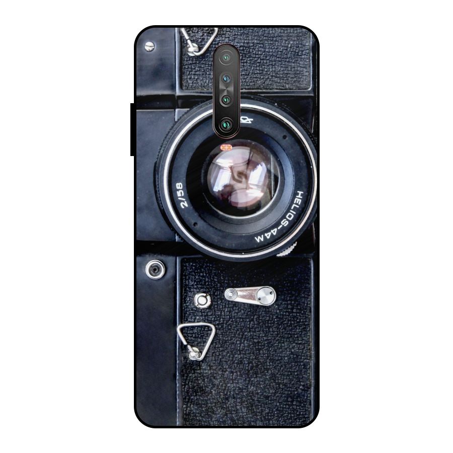 Classic Camera Metal Back Case for Poco X2