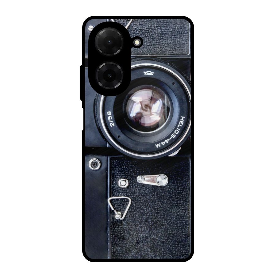 Classic Camera Metal Back Case for Redmi A5 4G