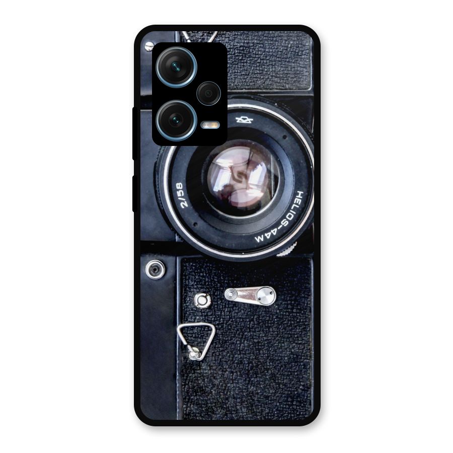 Classic Camera Metal Back Case for Redmi Note 12 Pro Plus 5G