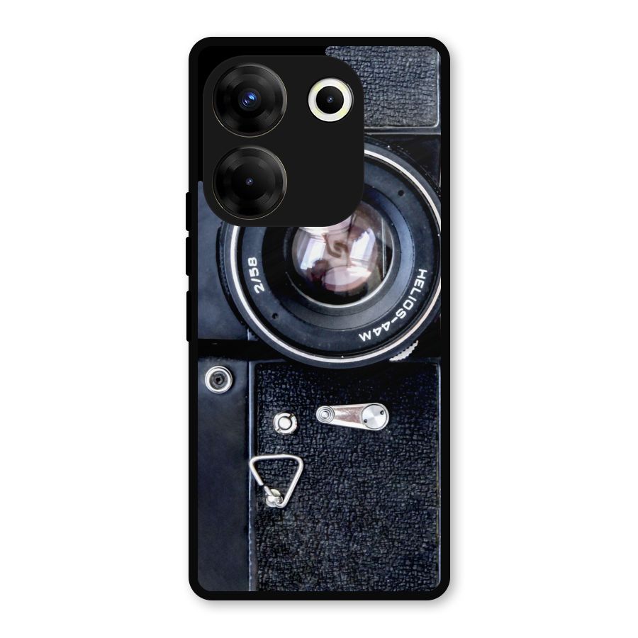 Classic Camera Metal Back Case for Tecno Camon 20 Pro
