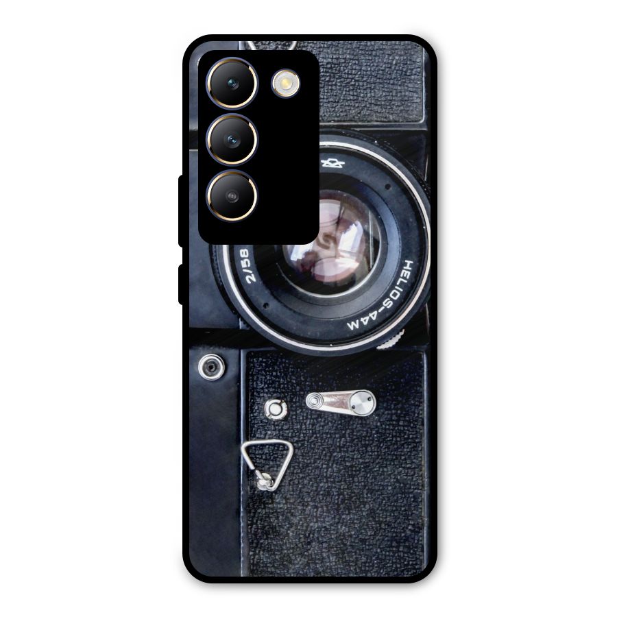 Classic Camera Metal Back Case for Vivo T3 5G