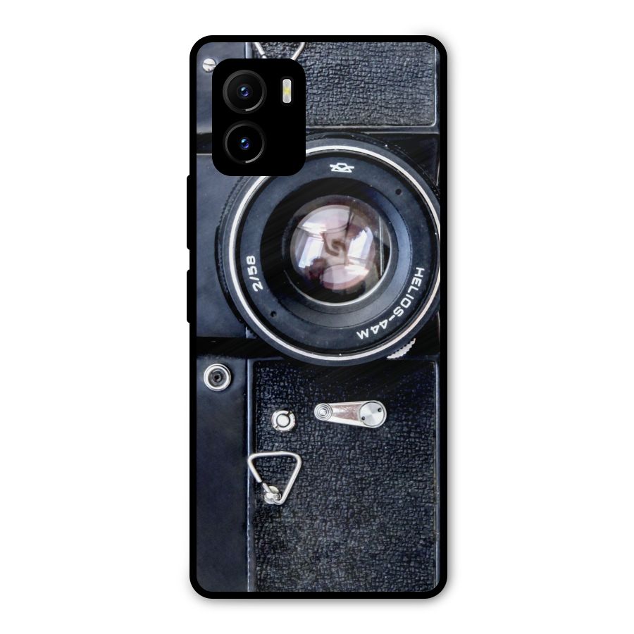 Classic Camera Metal Back Case for Vivo Y15s
