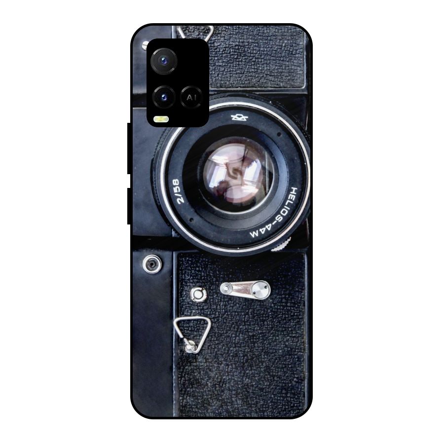 Classic Camera Metal Back Case for Vivo Y21