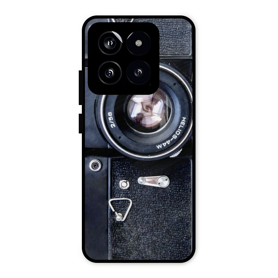 Classic Camera Metal Back Case for Xiaomi 14