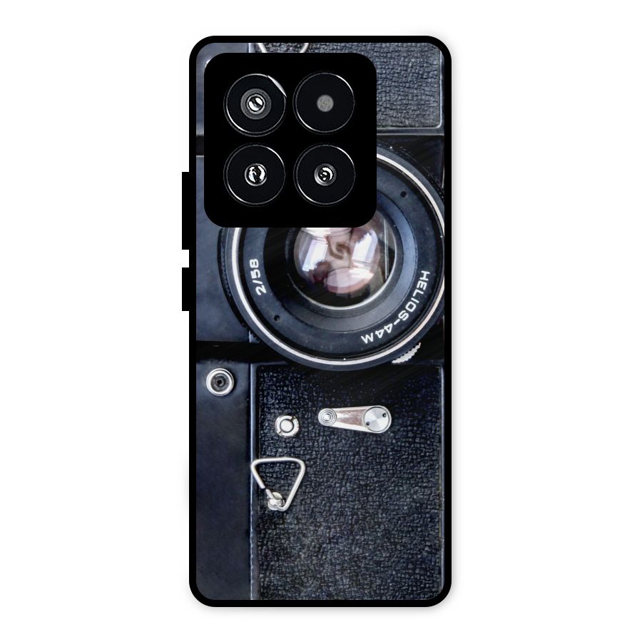 Classic Camera Metal Back Case for Xiaomi 14 Pro