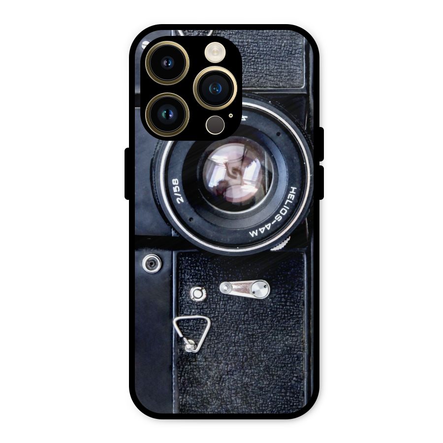 Classic Camera Metal Back Case for iPhone 14 Pro