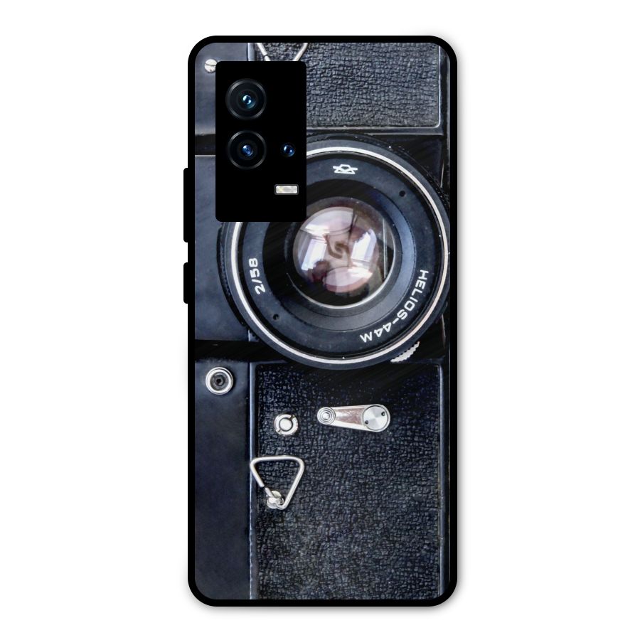 Classic Camera Metal Back Case for iQOO 9 5G