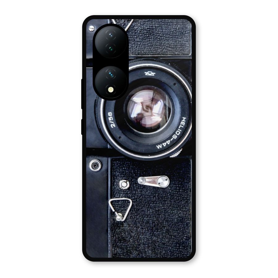 Classic Camera Metal Back Case for iQOO Z7