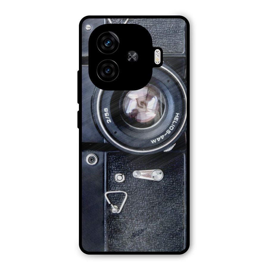 Classic Camera Metal Back Case for iQOO Z9 Turbo