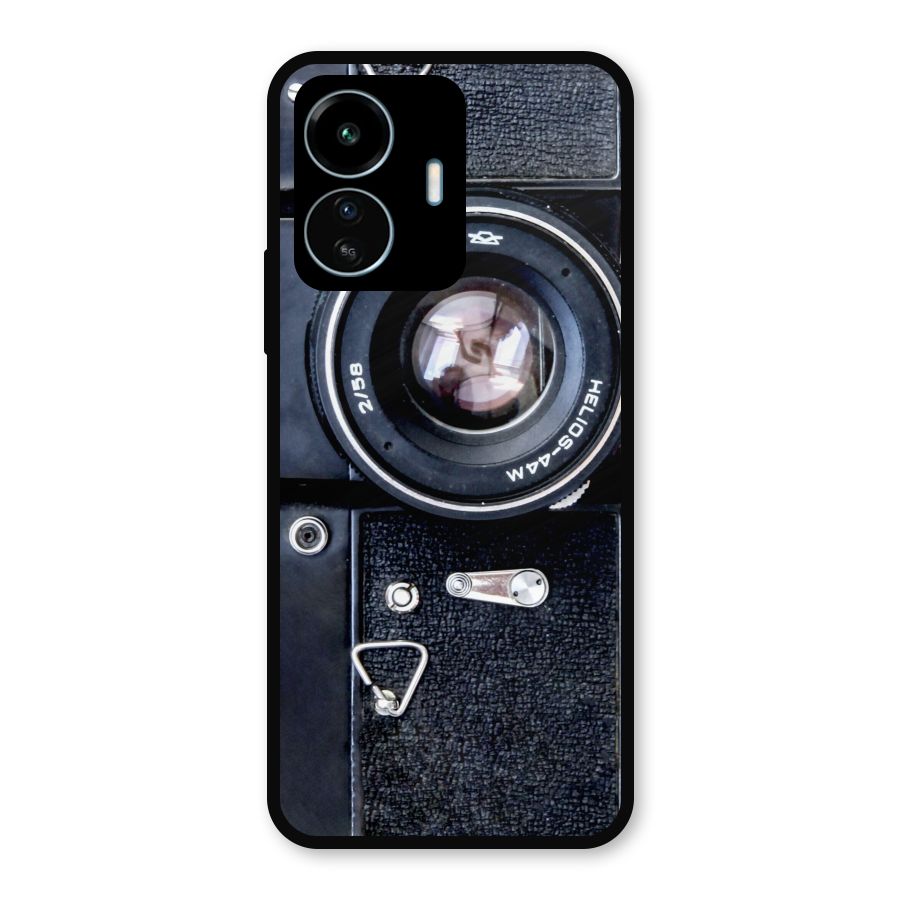 Classic Camera Metal Back Case for vivo iQOO Z6 Lite 5G
