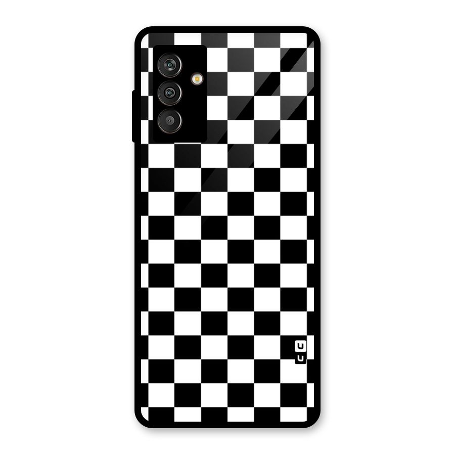 Classic Check Glass Back Case for Galaxy M13