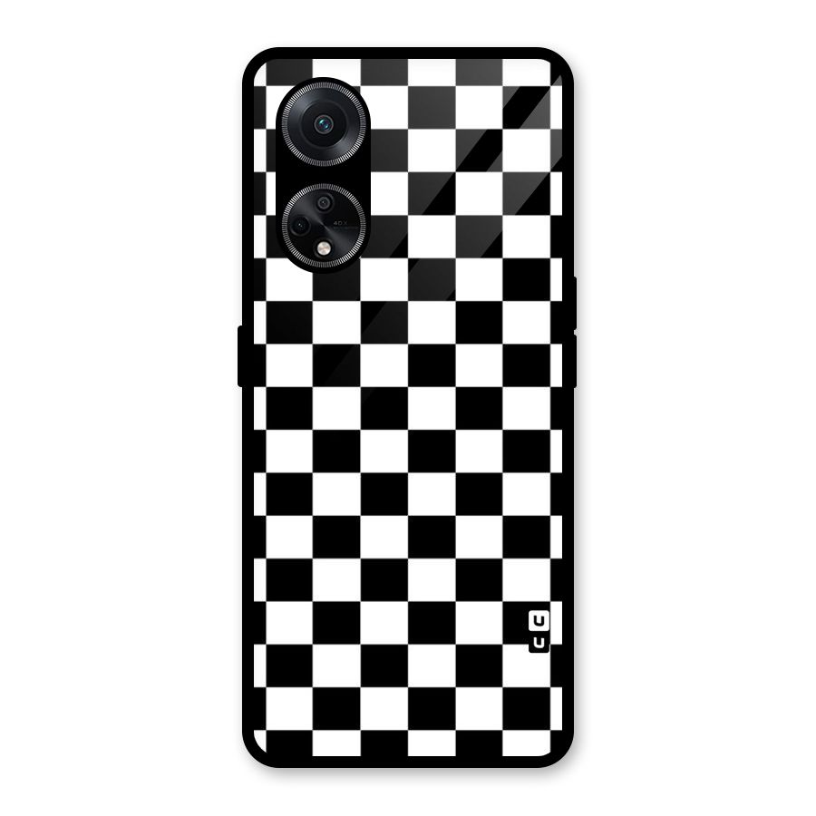 Classic Check Glass Back Case for Oppo F23