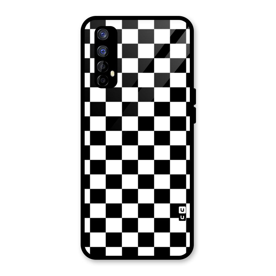 Classic Check Glass Back Case for Realme 7