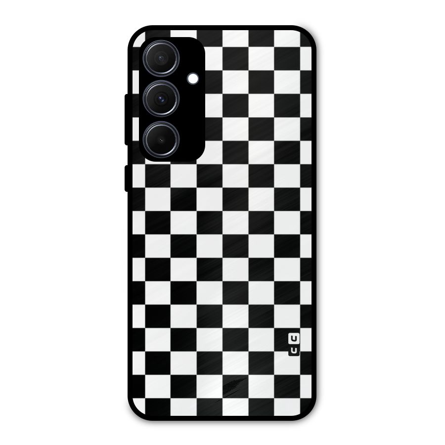 Classic Check Metal Back Case for Galaxy A35