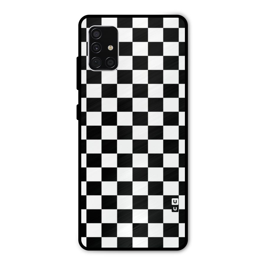 Classic Check Metal Back Case for Galaxy A51