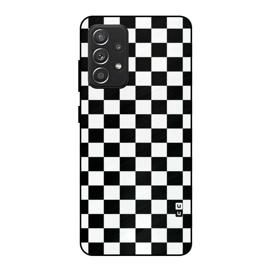 Classic Check Metal Back Case for Galaxy A52