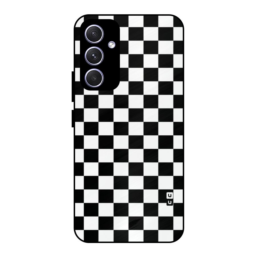 Classic Check Metal Back Case for Galaxy A54