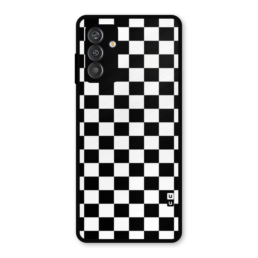 Classic Check Metal Back Case for Galaxy F13