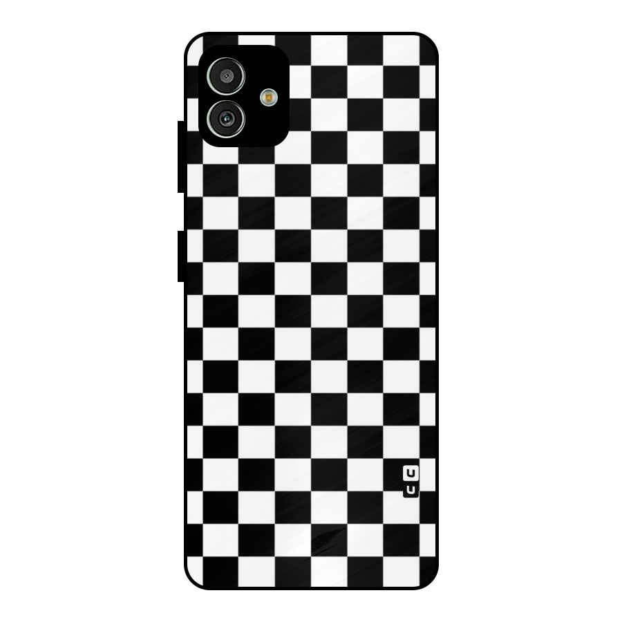 Classic Check Metal Back Case for Galaxy M13 5G