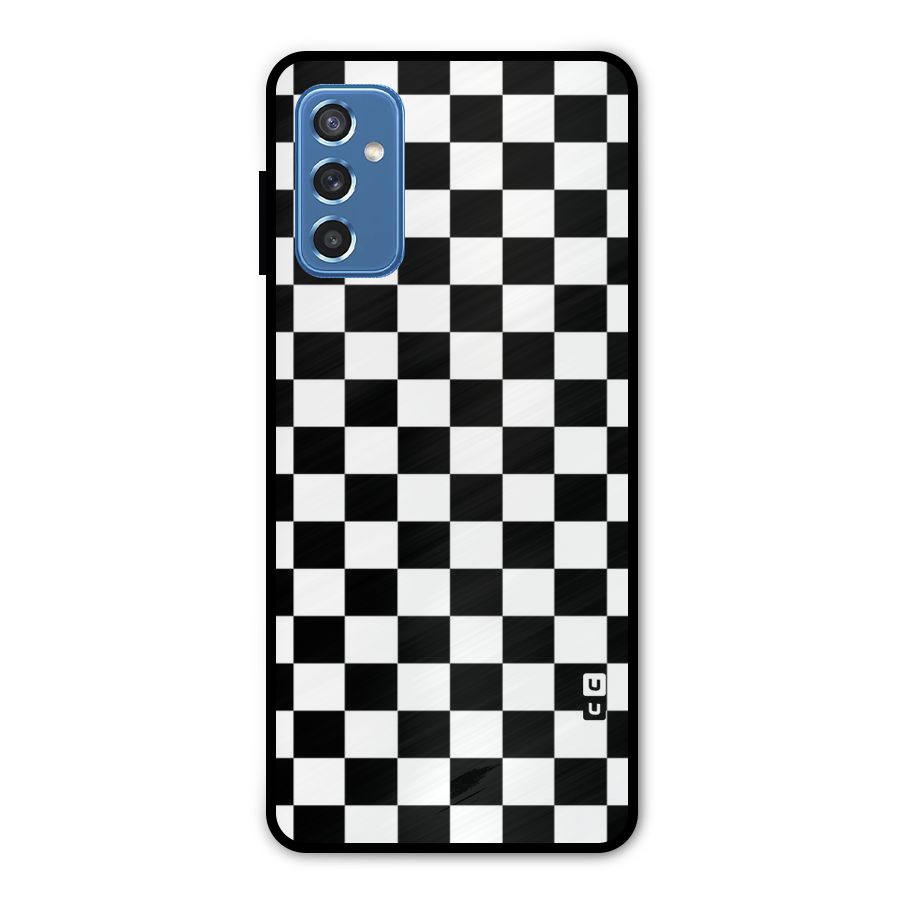 Classic Check Metal Back Case for Galaxy M52 5G