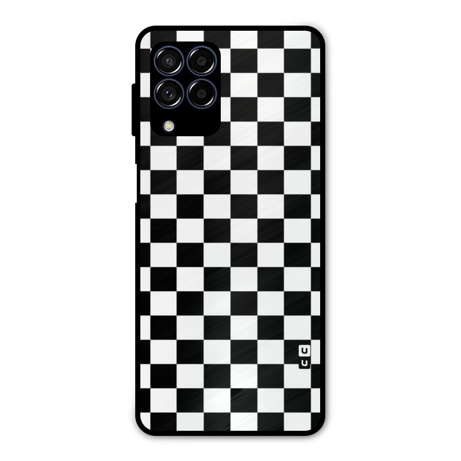 Classic Check Metal Back Case for Galaxy M53 5G