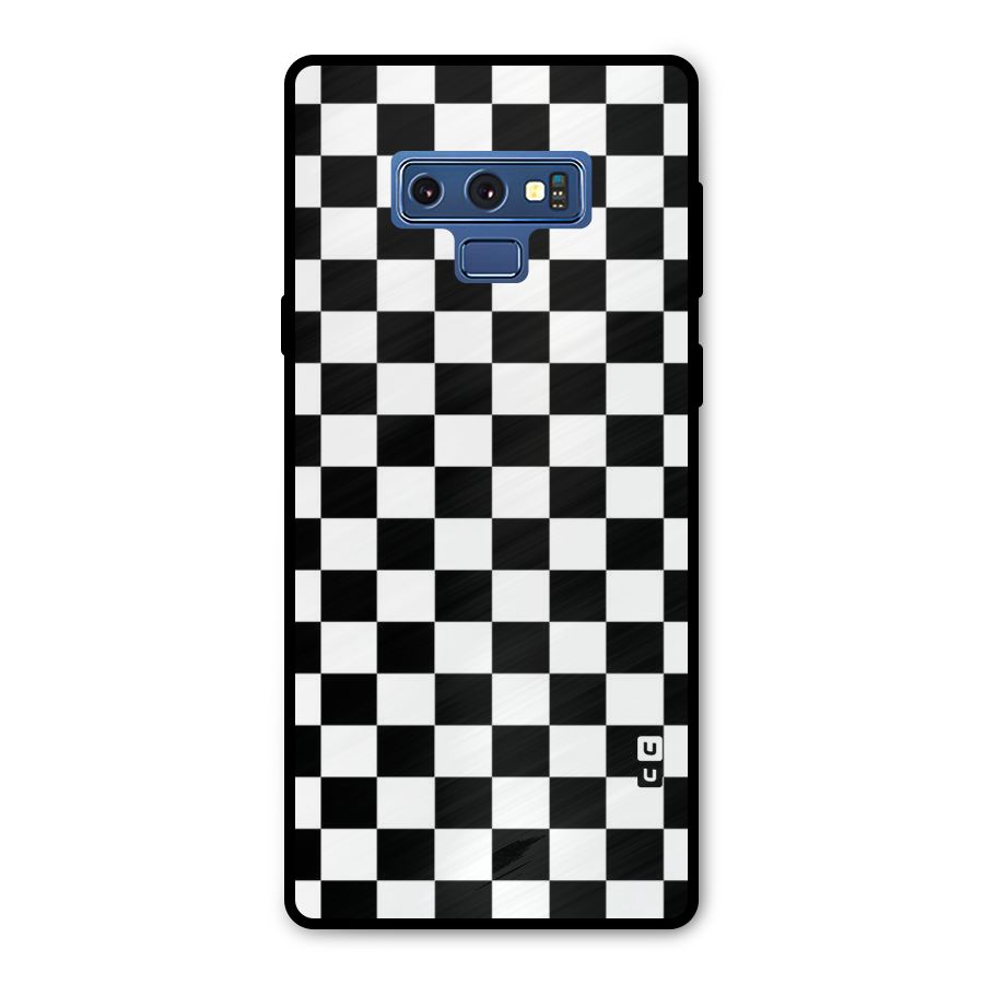 Classic Check Metal Back Case for Galaxy Note 9