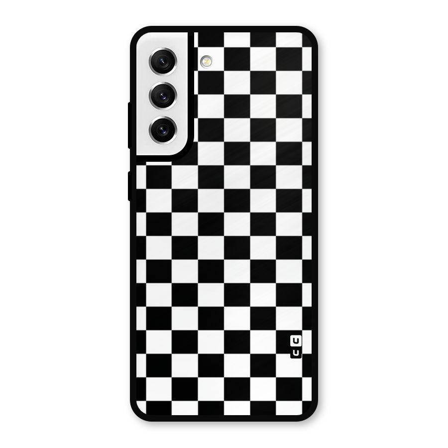 Classic Check Metal Back Case for Galaxy S21 FE 5G