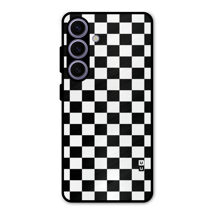 Classic Check Metal Back Case for Galaxy S24