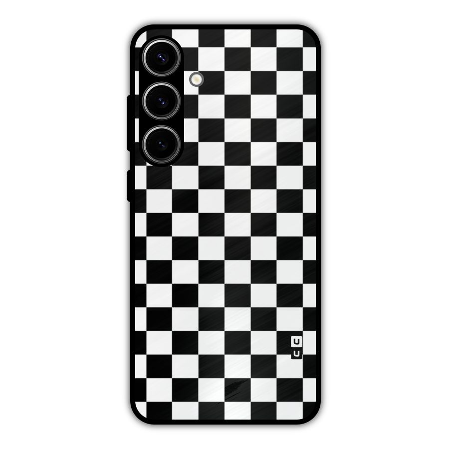 Classic Check Metal Back Case for Galaxy S24 Plus