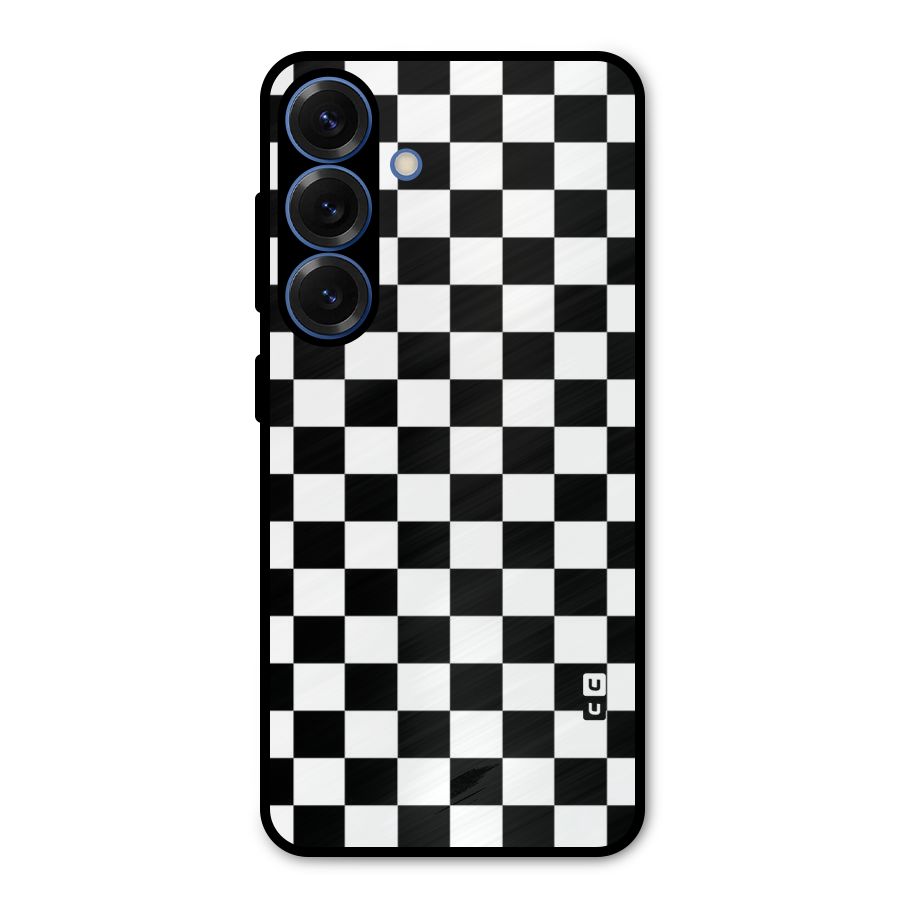 Classic Check Metal Back Case for Galaxy S25