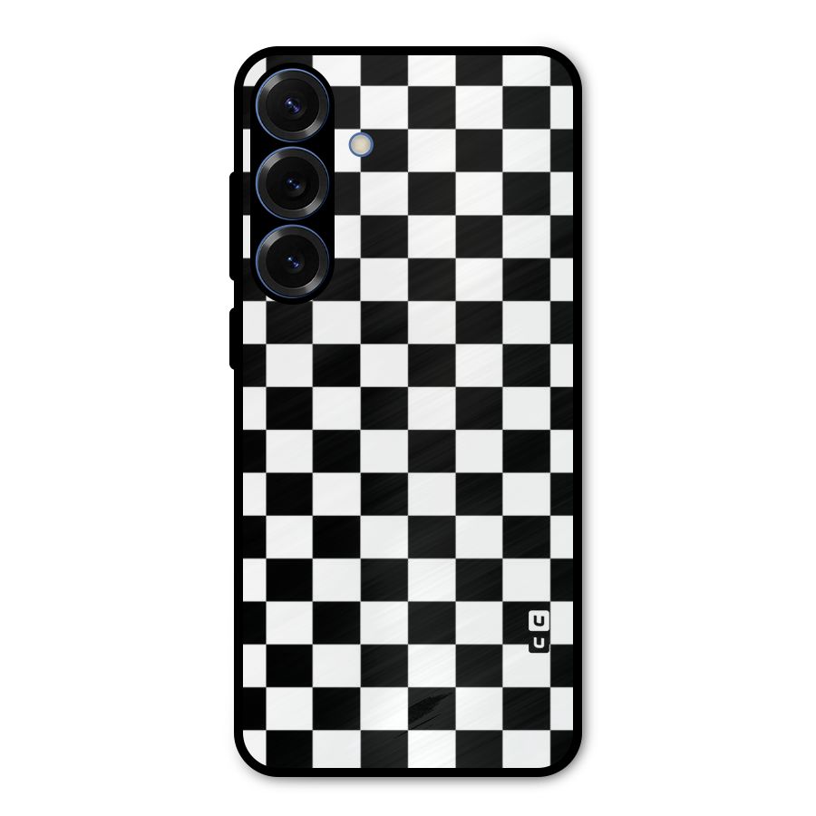 Classic Check Metal Back Case for Galaxy S25 Plus