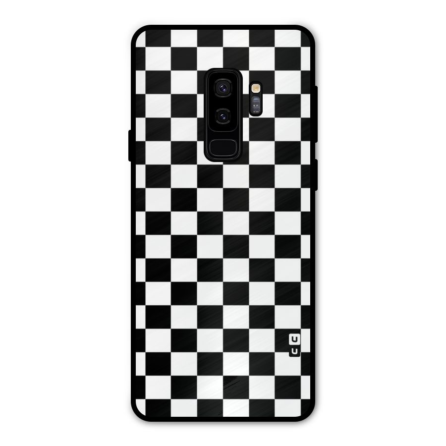 Classic Check Metal Back Case for Galaxy S9 Plus