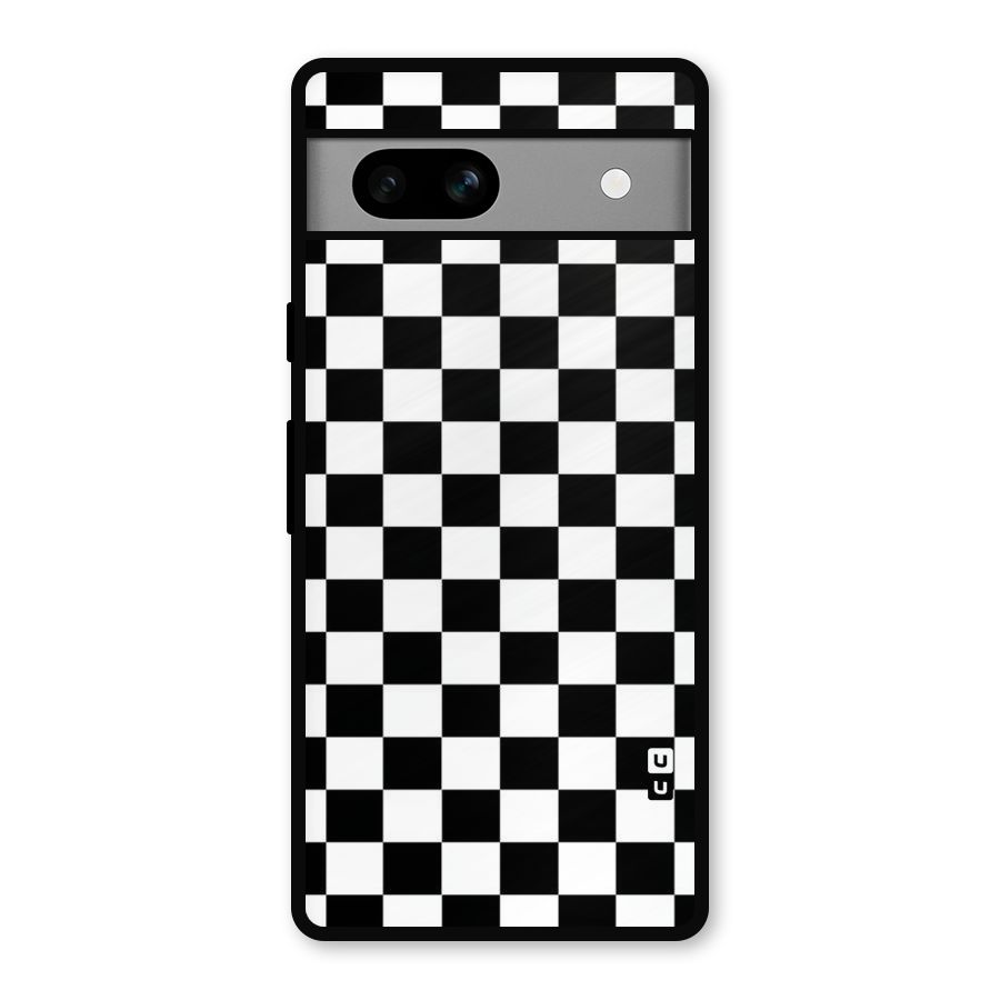 Classic Check Metal Back Case for Google Pixel 7a