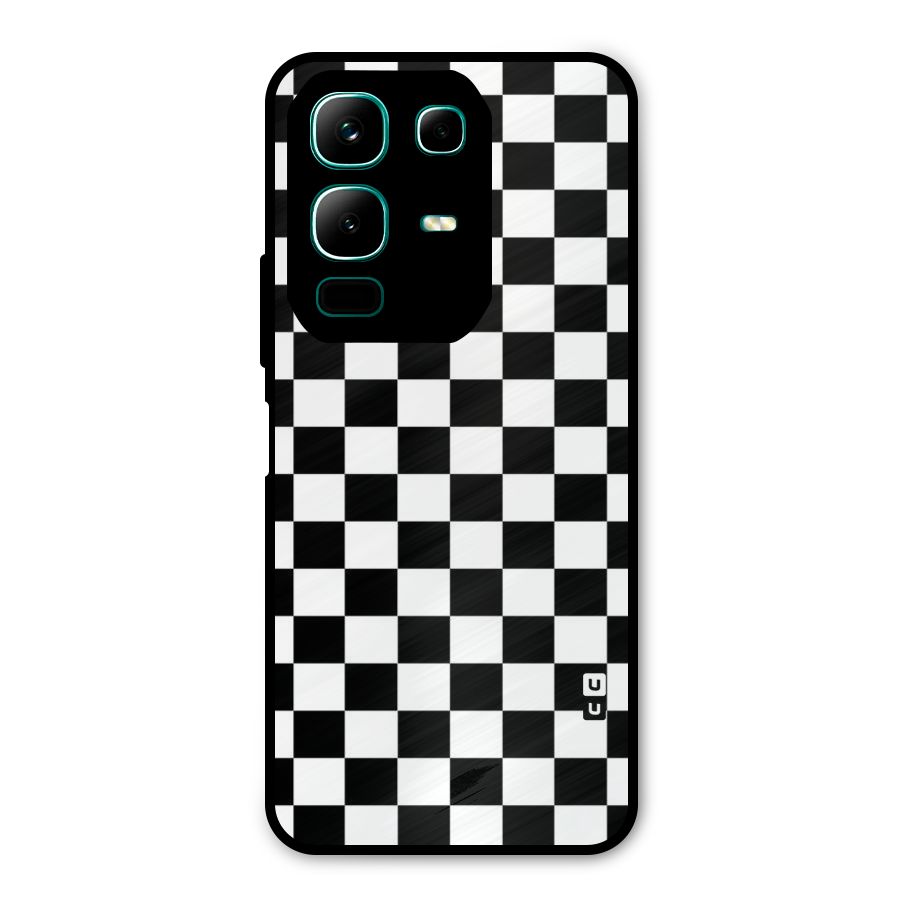 Classic Check Metal Back Case for Infinix Note 50x