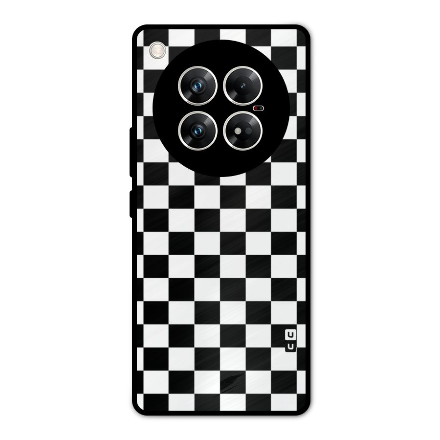 Classic Check Metal Back Case for Infinix Zero 40 5G