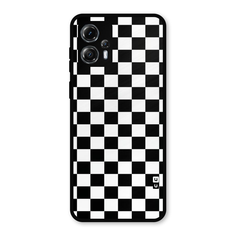 Classic Check Metal Back Case for Moto G13