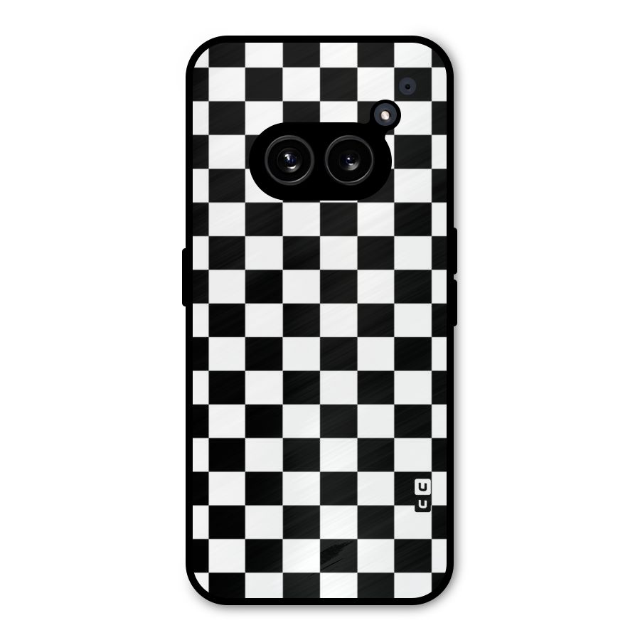 Classic Check Metal Back Case for Nothing Phone 2a Plus