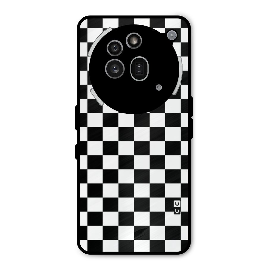 Classic Check Metal Back Case for Nothing Phone 3a Pro