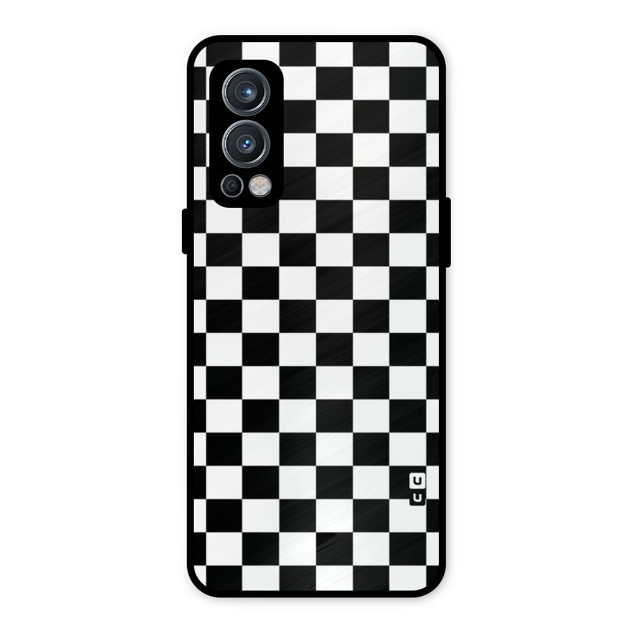 Classic Check Metal Back Case for OnePlus Nord 2 5G