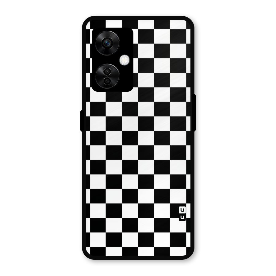 Classic Check Metal Back Case for OnePlus Nord CE 3 Lite