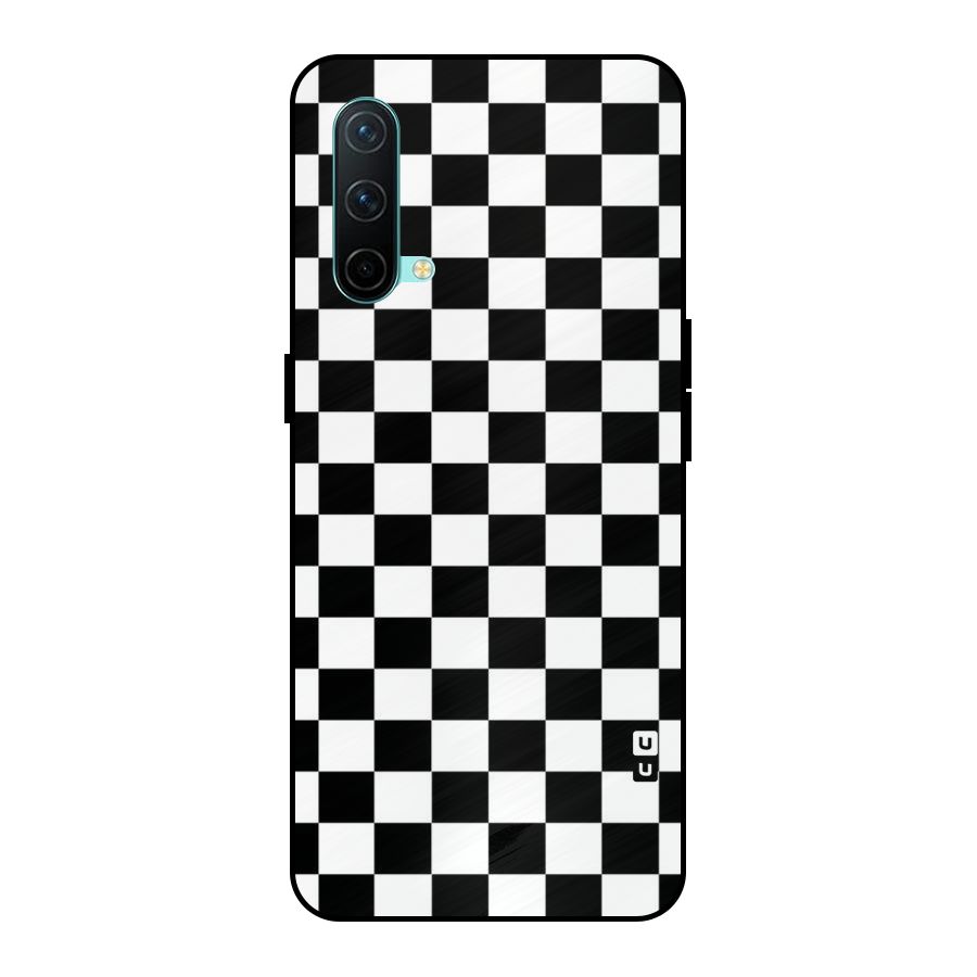 Classic Check Metal Back Case for OnePlus Nord CE 5G