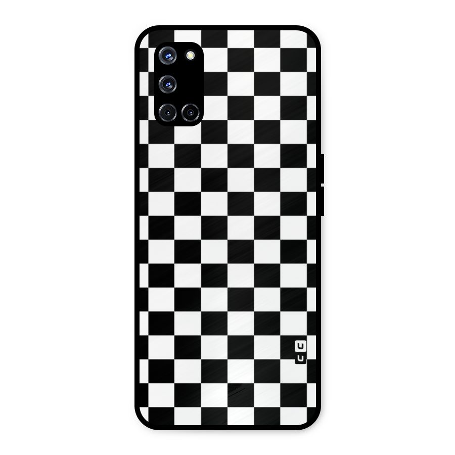 Classic Check Metal Back Case for Oppo A52