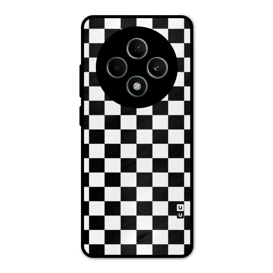Classic Check Metal Back Case for Oppo F27