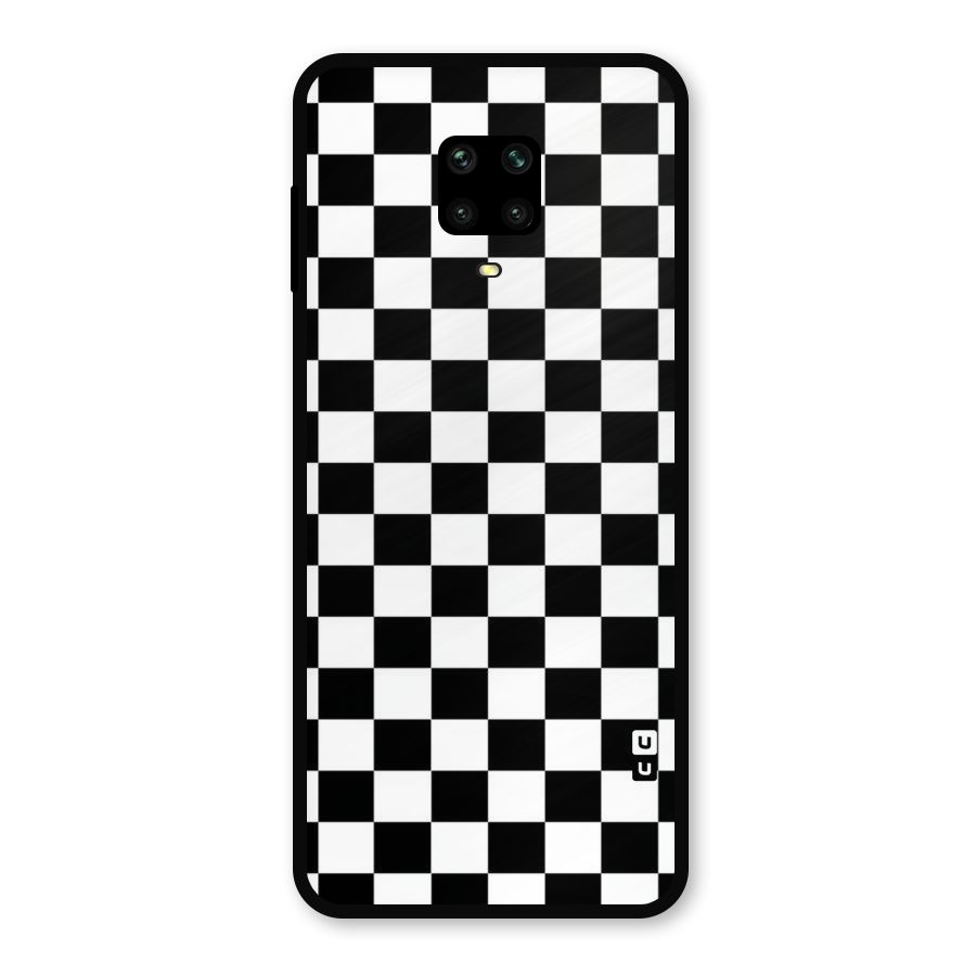 Classic Check Metal Back Case for Poco M2 Pro
