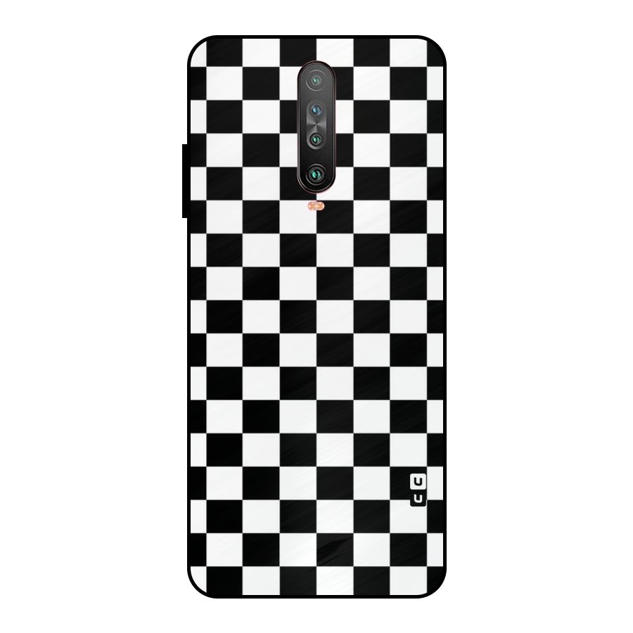 Classic Check Metal Back Case for Poco X2
