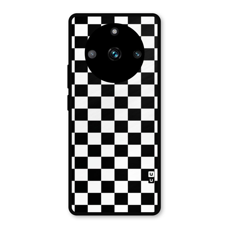 Classic Check Metal Back Case for Realme 11 Pro